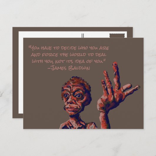 citaat van james baldwin briefkaart (Voorkant / Achterkant)