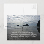 Citaat van John Muir over een wandeling Briefkaart (Voorkant / Achterkant)