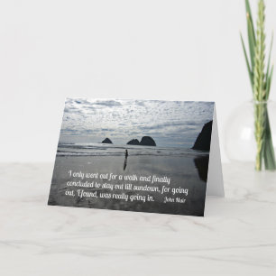 Citaat van John Muir over een wandeling Kaart