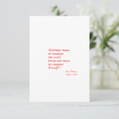 Citaat van Leo Tolstoy (Iedereen denkt...) RSVP Kaartje (Staand voorkant)