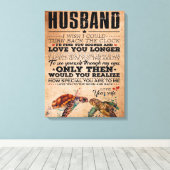 Citaat van liefde voor man cadeau-idee, verjaardag canvas afdruk (Insitu (Houten vloer))