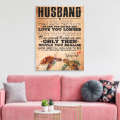 Citaat van liefde voor man cadeau-idee, verjaardag canvas afdruk (Insitu (Woonkamer))