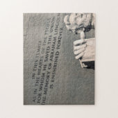 citaat van lincoln tempel legpuzzel (Verticaal)