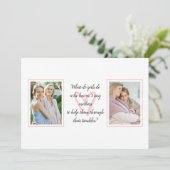 Citaat van Louisa May Alcott | Foto-Moederdag Kaart (Staand voorkant)