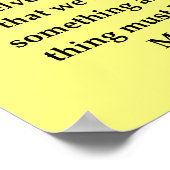 citaat van madam marie curie poster (Hoek)