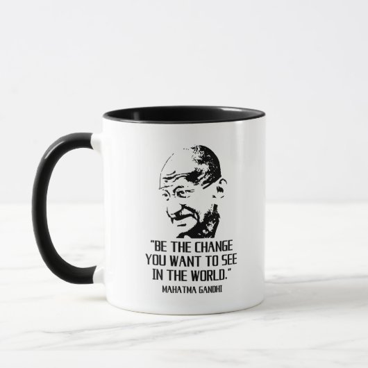 Citaat van Mahatma Gandhi Mok (Links)