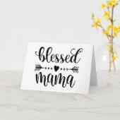 Citaat van Moederdag van Gezegelde mama| Wenskaart Kaart (Gele Bloem)