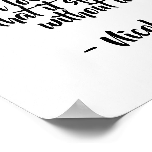 citaat van Nicole Addison Poster (Hoek)