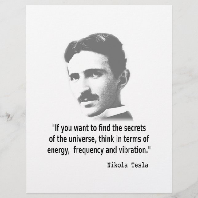 Citaat van Nikola Tesla (Voorkant)