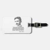 Citaat van Nikola Tesla Bagagelabel (Voorkant horizontaal)