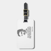 Citaat van Nikola Tesla Bagagelabel (Voorkant verticaal)