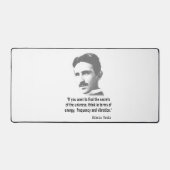Citaat van Nikola Tesla Bureaumat (Voorkant)