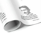 Citaat van Nikola Tesla Cadeaupapier (Rol Hoek)