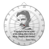 Citaat van Nikola Tesla Dartbord (Voorkant)