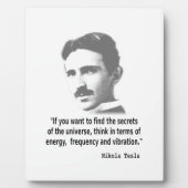 Citaat van Nikola Tesla Fotoplaat (Voorkant)