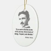 Citaat van Nikola Tesla Keramisch Ornament (Links)