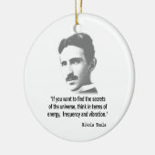 Citaat van Nikola Tesla Keramisch Ornament (Links)
