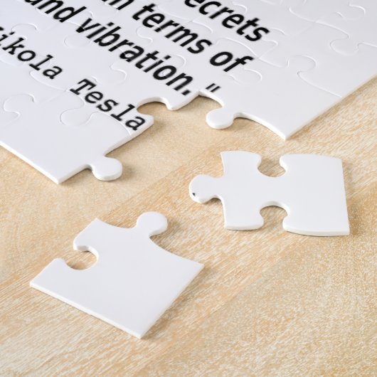 Citaat van Nikola Tesla Legpuzzel (Zijkant)