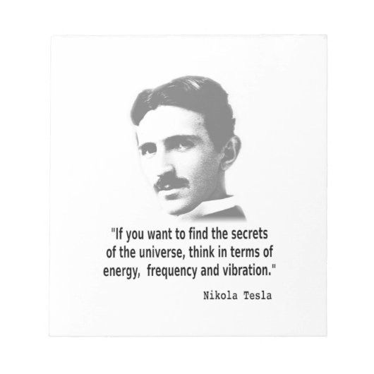 Citaat van Nikola Tesla Notitieblok (Voorkant)
