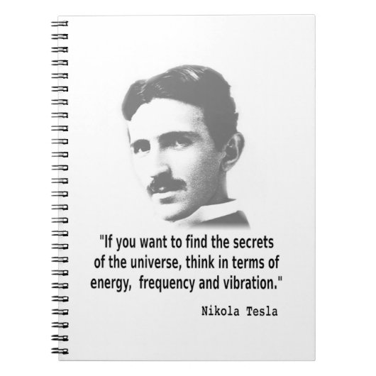 Citaat van Nikola Tesla Notitieboek (Voorkant)