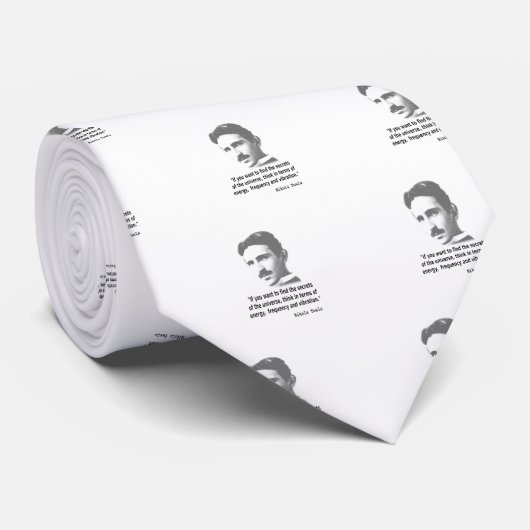 Citaat van Nikola Tesla Stropdas (Opgerold)