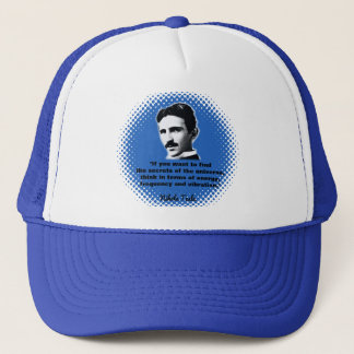 Citaat van Nikola Tesla T-Shirt Trucker Pet