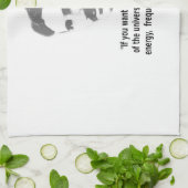 Citaat van Nikola Tesla Theedoek (Gevouwen)