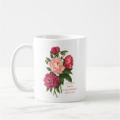  citaat van Peony Flower Monet Floral Koffiemok (Links)
