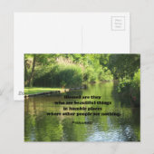 Citaat van Pissarro: Verdwenen zijn zij die zien Briefkaart (Voorkant / Achterkant)