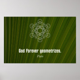 Citaat van Plato Poster