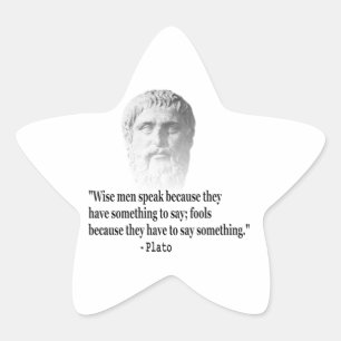 Citaat van Plato Ster Sticker
