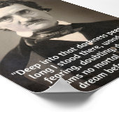 Citaat van Poe over duisternis en dromen Poster (Hoek)