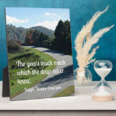 Citaat van Ralph Emerson: De jaren leren veel wat Fotoplaat (Zijkant)