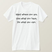 Citaat van succes t-shirt (Design voorkant)