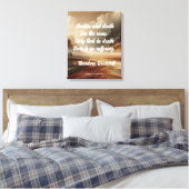 Citaat van Teddy Roosevelt - Landschap van afwezig Canvas Afdruk (Insitu (Slaapkamer))
