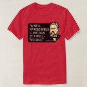 Citaat van theoloog en prediker Charles Spurgeon T-shirt (Design voorkant)