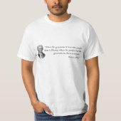 Citaat van Thomas Jefferson T-shirt (Voorkant)