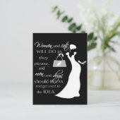 Citaat van vrouwen en katten briefkaart (Staand voorkant)