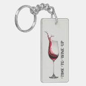 citaat van wijnglas sleutelhanger (Voorkant Links)
