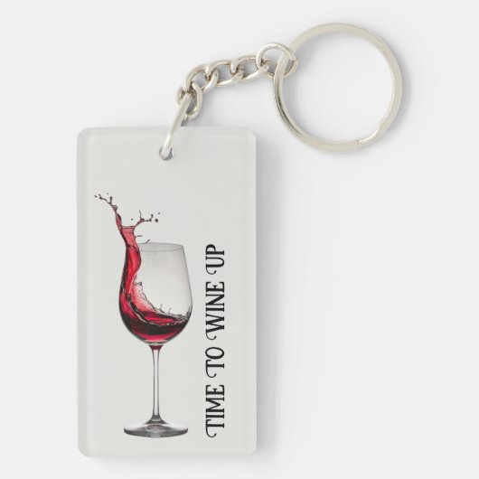 citaat van wijnglas sleutelhanger (achterkant)