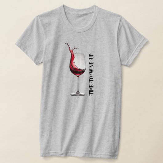 citaat van wijnglas t-shirt (Laagn)