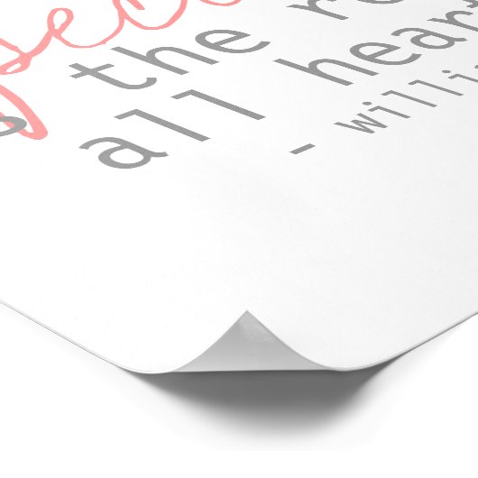 citaat van william shakespeare poster (Hoek)