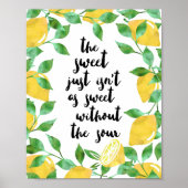 Citaat van zoete en zure citaten | Art Print (Voorkant)