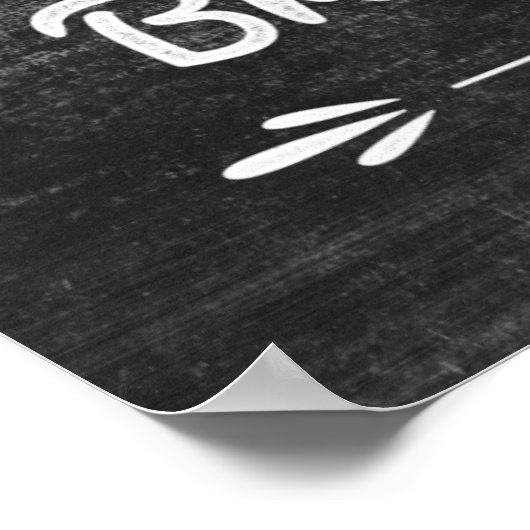 Citaat van zwartwitpapier poster (Hoek)