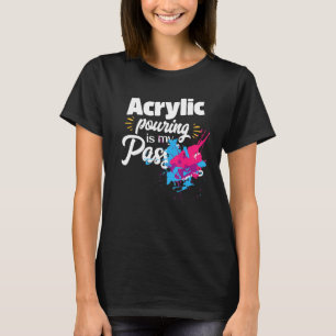 Citaat voor acrylverf voor vloeisel t-shirt