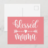 Citaat voor "Blessed Mama Moederdag" | BRIEFKAART (Voorkant / Achterkant)