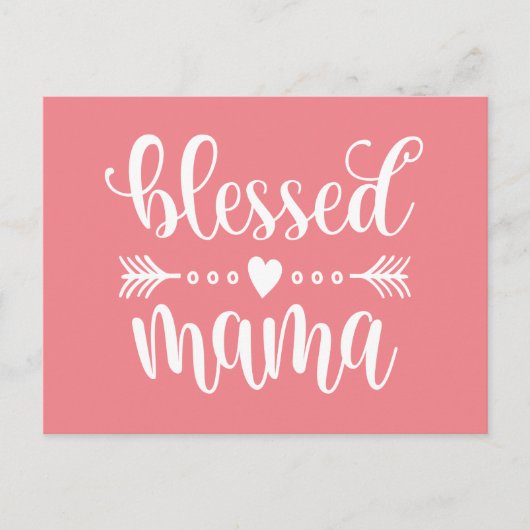 Citaat voor "Blessed Mama Moederdag" | BRIEFKAART (Voorkant)