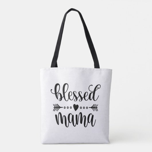 Citaat voor "Blessed Mama Moederdag" | Canvas tas (Achterkant)