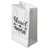 Citaat voor "Blessed Mama Moederdag" | Gift Bag Klein Cadeauzakje (Voorkant Gekanteld)