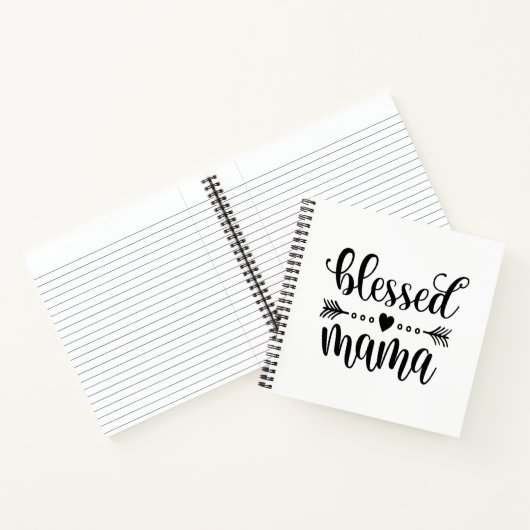 Citaat voor "Blessed Mama Moederdag" | Laptop Notitieboek (Binnen)